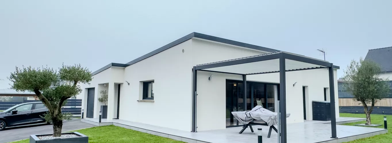 Maison plain pied moderne dans le Morbihan